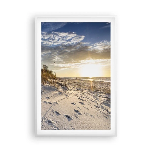 Poster in white frmae - Invitation to a Walk - 61x91 cm