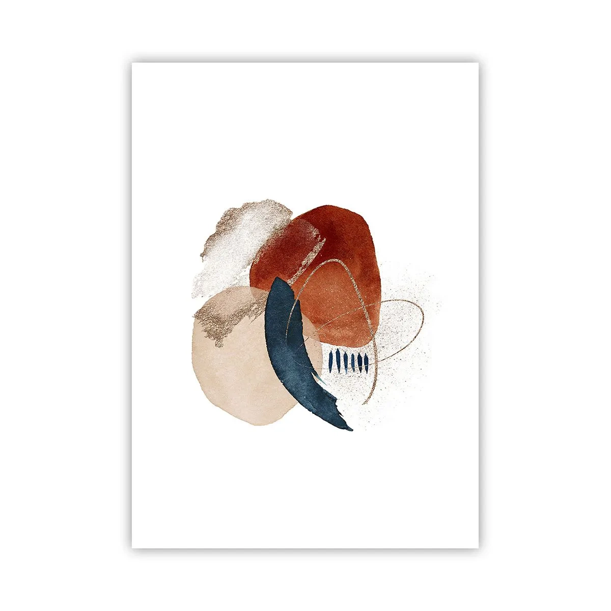Poster - Oval Composition - 50x70 cm