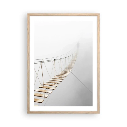 Poster in light oak frame - Where Did He Take You? - 50x70 cm