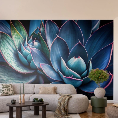 Photo Wallpaper Premium Sand - Vital Strength - Flowers, Botany, Succulents - 100x70 cm