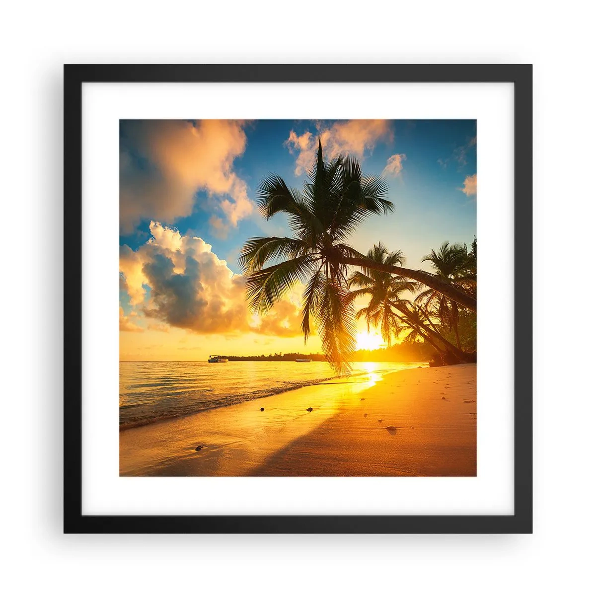Poster in black frame - Caribbean Dream - 40x40 cm
