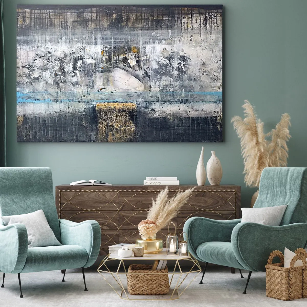 Canvas picture - Icy Path - 120x80 cm