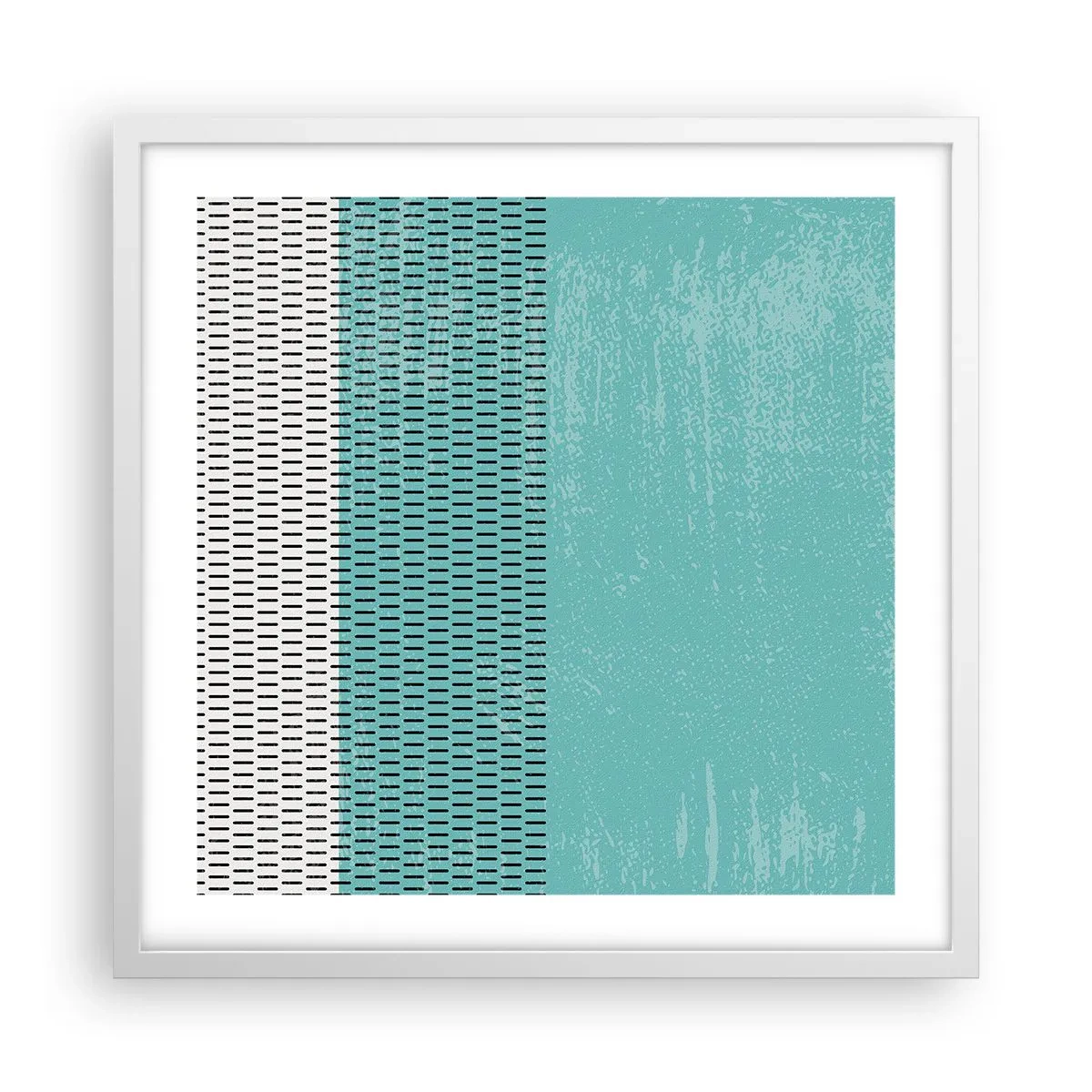 Poster in white frmae - Balanced Composition - 50x50 cm