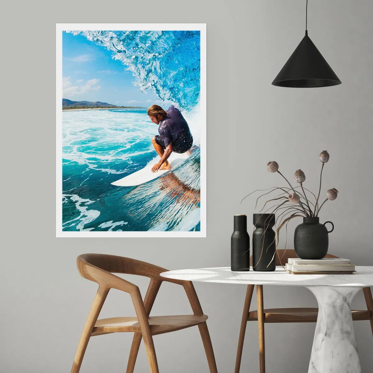 Poster - Dancing with Waves - 70x100 cm