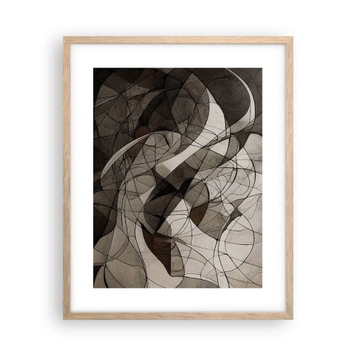 Poster in light oak frame - Circulation of the Colours of the Earth - 40x50 cm