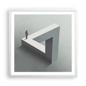 Poster in white frmae - And Yet It Is Possible - 60x60 cm