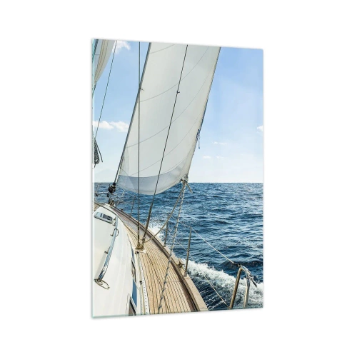 Glass picture - Ahoy, Adventure - 70x100 cm