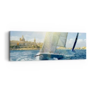 Canvas picture - Time to Leave the City - 90x30 cm