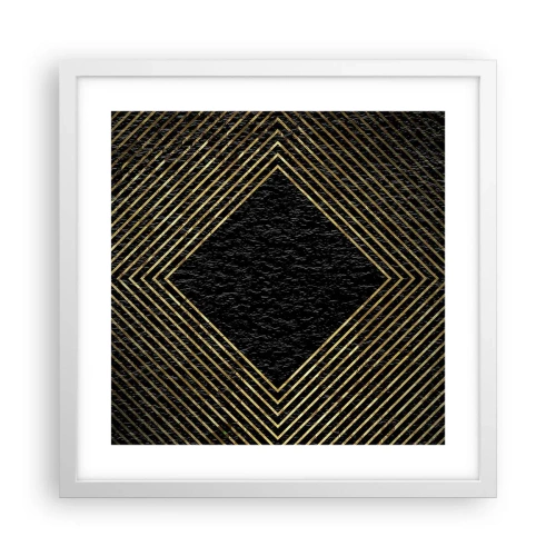 Poster in white frmae - Geometry Glamour Style - 40x40 cm