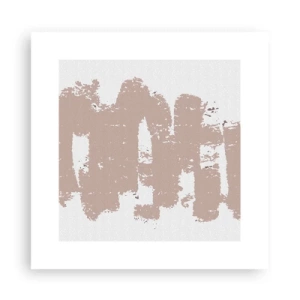 Poster - Abstract in Delicate Pink - 30x30 cm