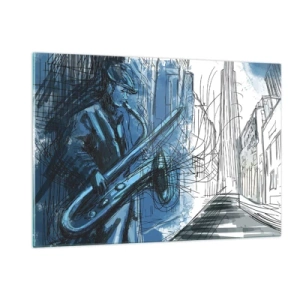 Glass picture - City Rhapsody - 120x80 cm