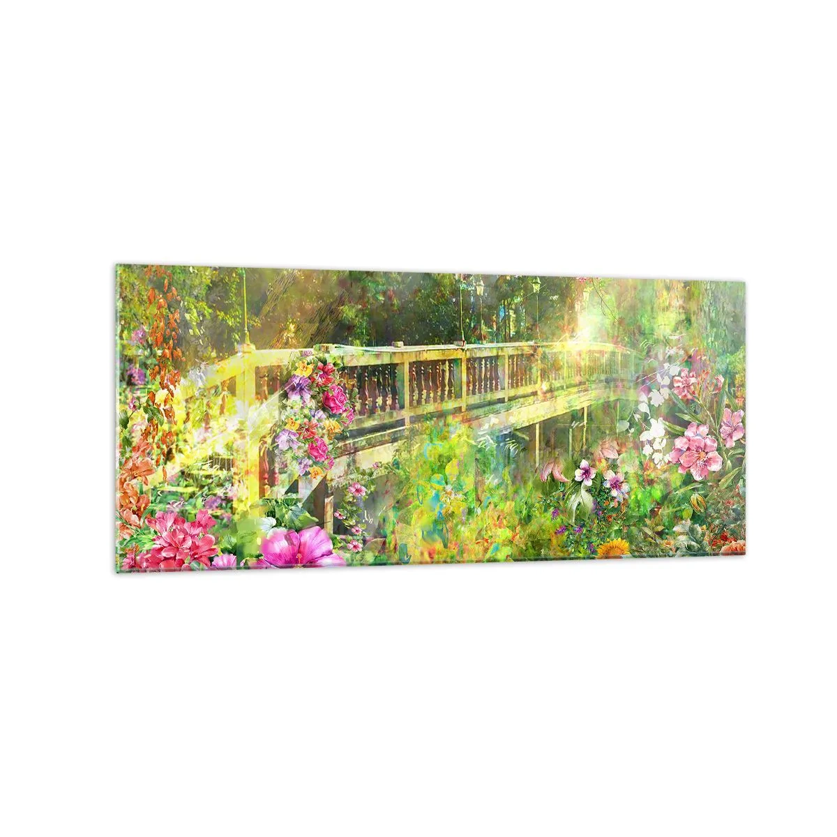 Glass picture - Bridge of Spring Sighs - 120x50 cm
