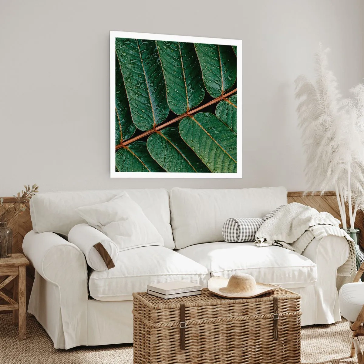 Poster - In Green Rhythm - 60x60 cm