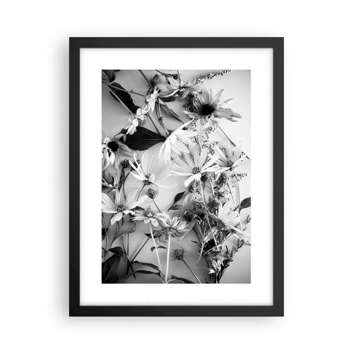 Poster in black frame - No-Bouquet of Flowers - 30x40 cm