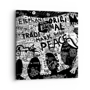 Canvas picture - Rich World of the Street - 30x30 cm