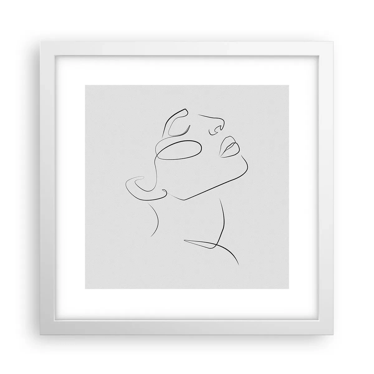 Poster in white frmae - Meanders of a Dream - 30x30 cm