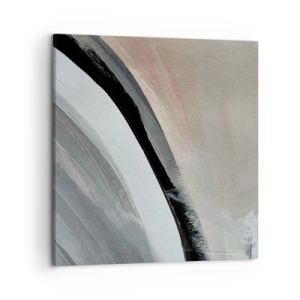 Canvas picture - Composition: Arc of Black and Grey - 50x50 cm