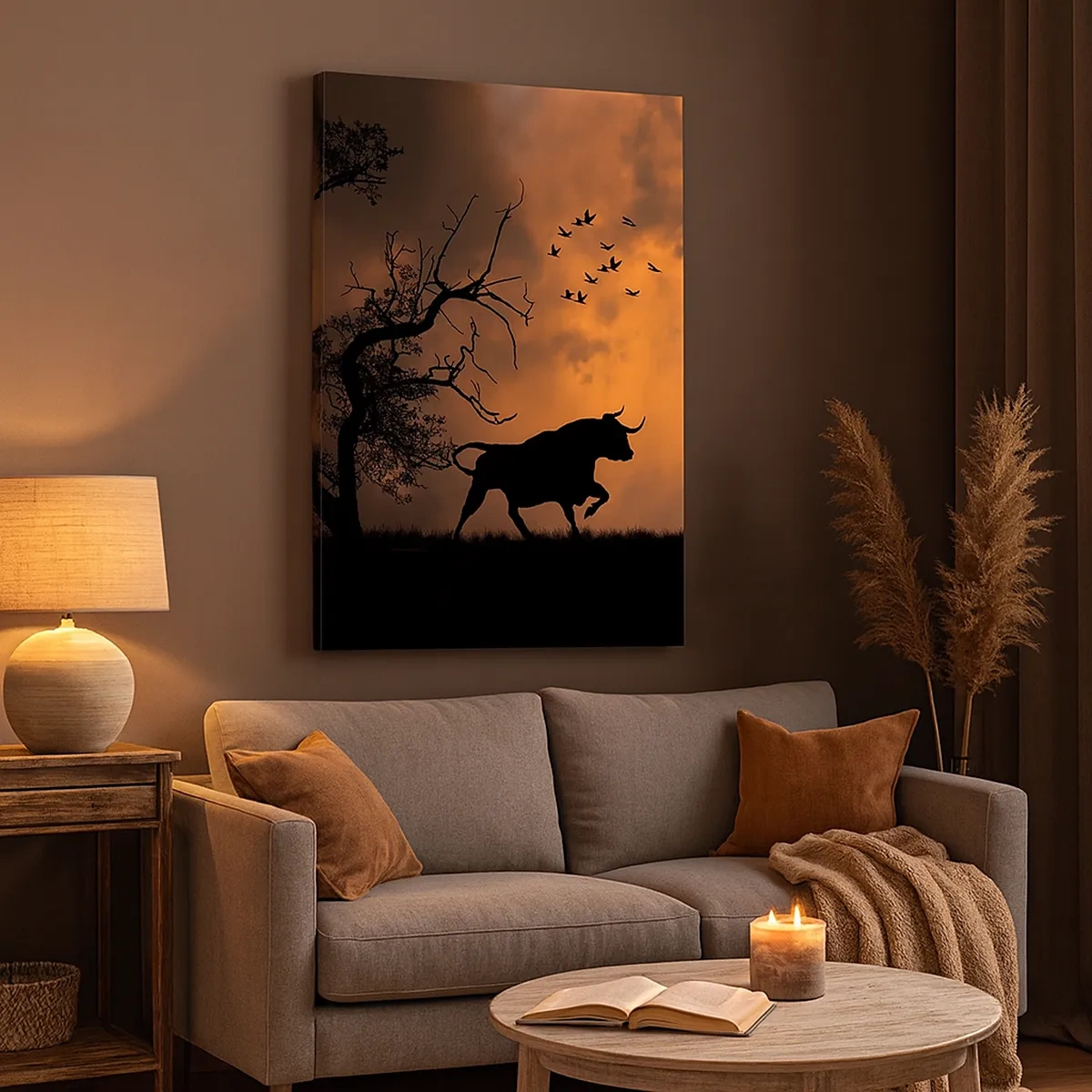 Canvas picture - Dramatic Show of Nature - 50x70 cm