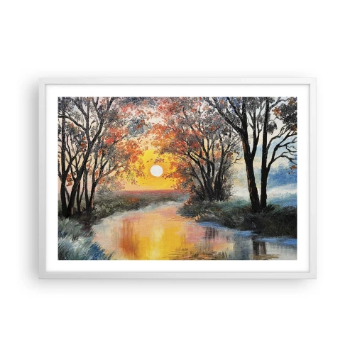 Poster in white frmae - Autumn Impressions - 70x50 cm