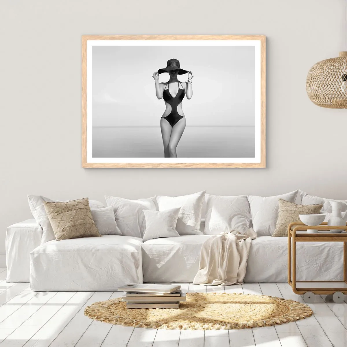 Poster in light oak frame - My Name Is: Elegance - 100x70 cm