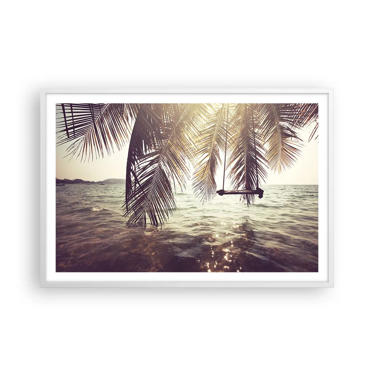 Poster in white frmae - You Can Dream as Much as You Wish - 91x61 cm