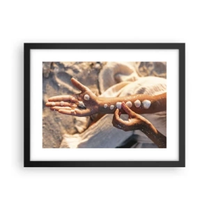 Poster in black frame - Beauty at Hand - 40x30 cm