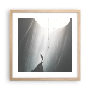 Poster in light oak frame - There Is Always Some Way Out - 40x40 cm