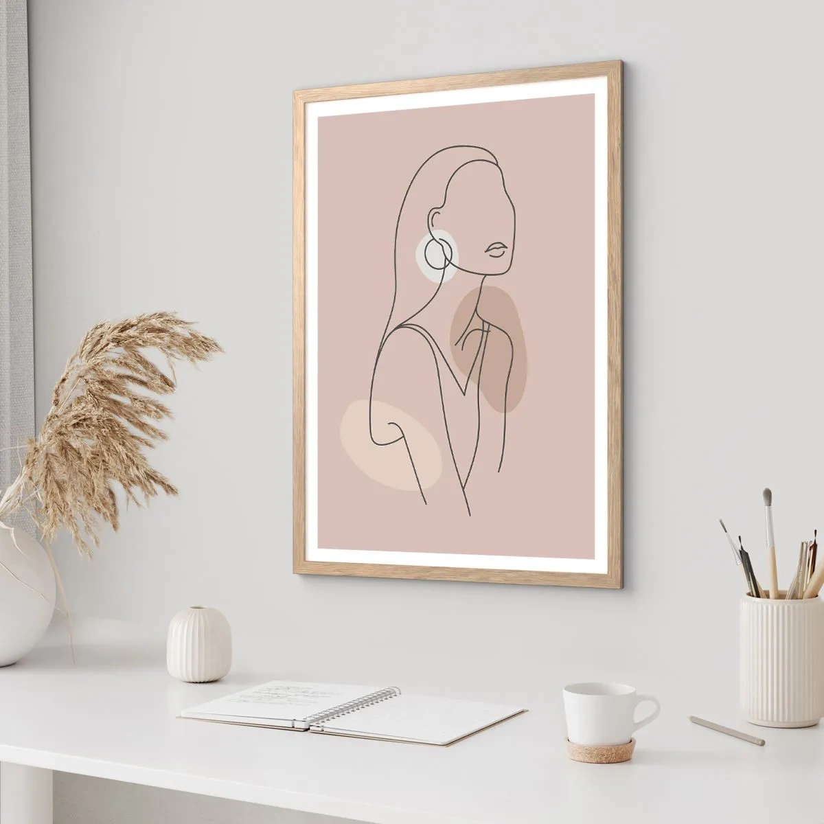 Poster in light oak frame - Icon of Girlhood - 61x91 cm