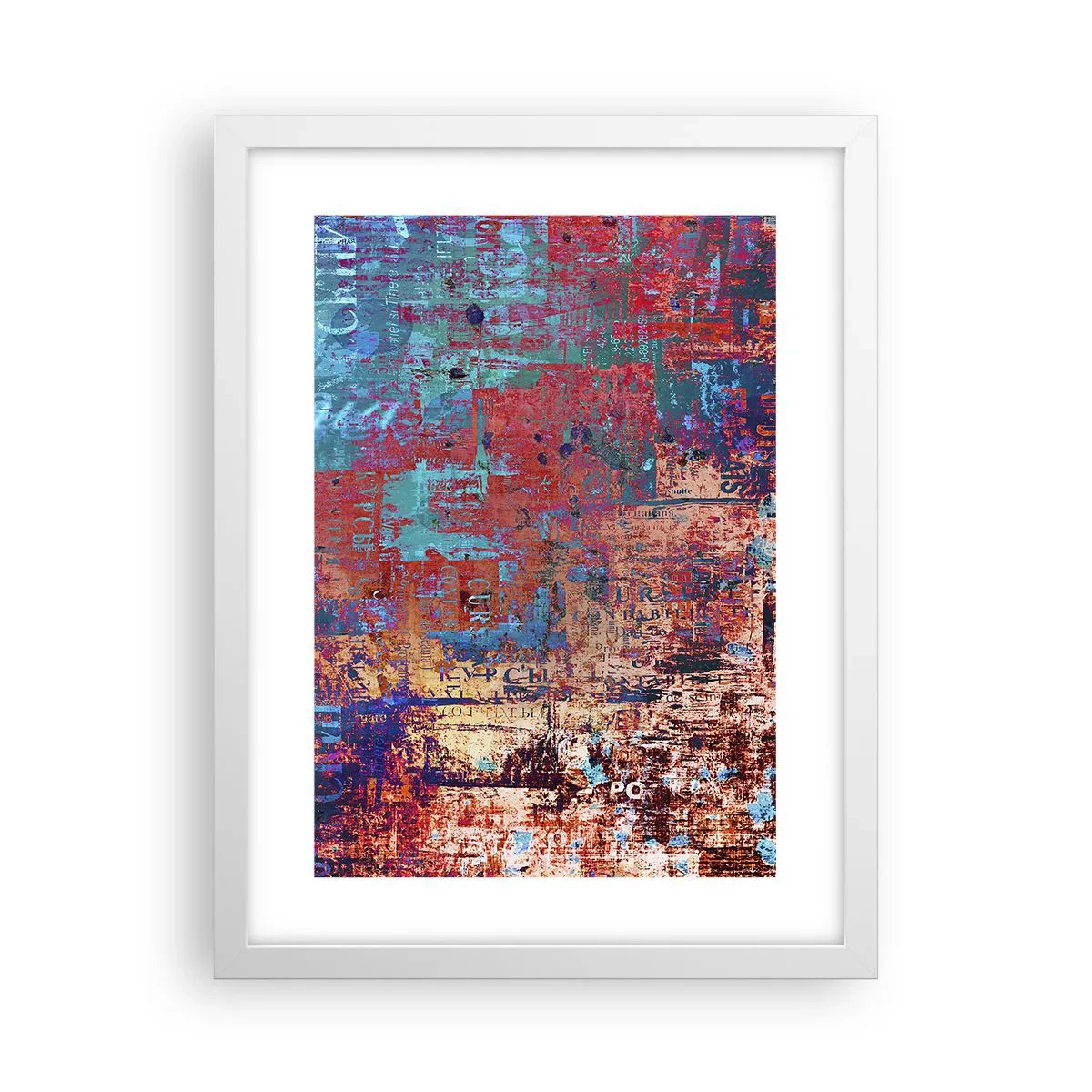 Poster in white frmae - Memory and Oblivion - 30x40 cm