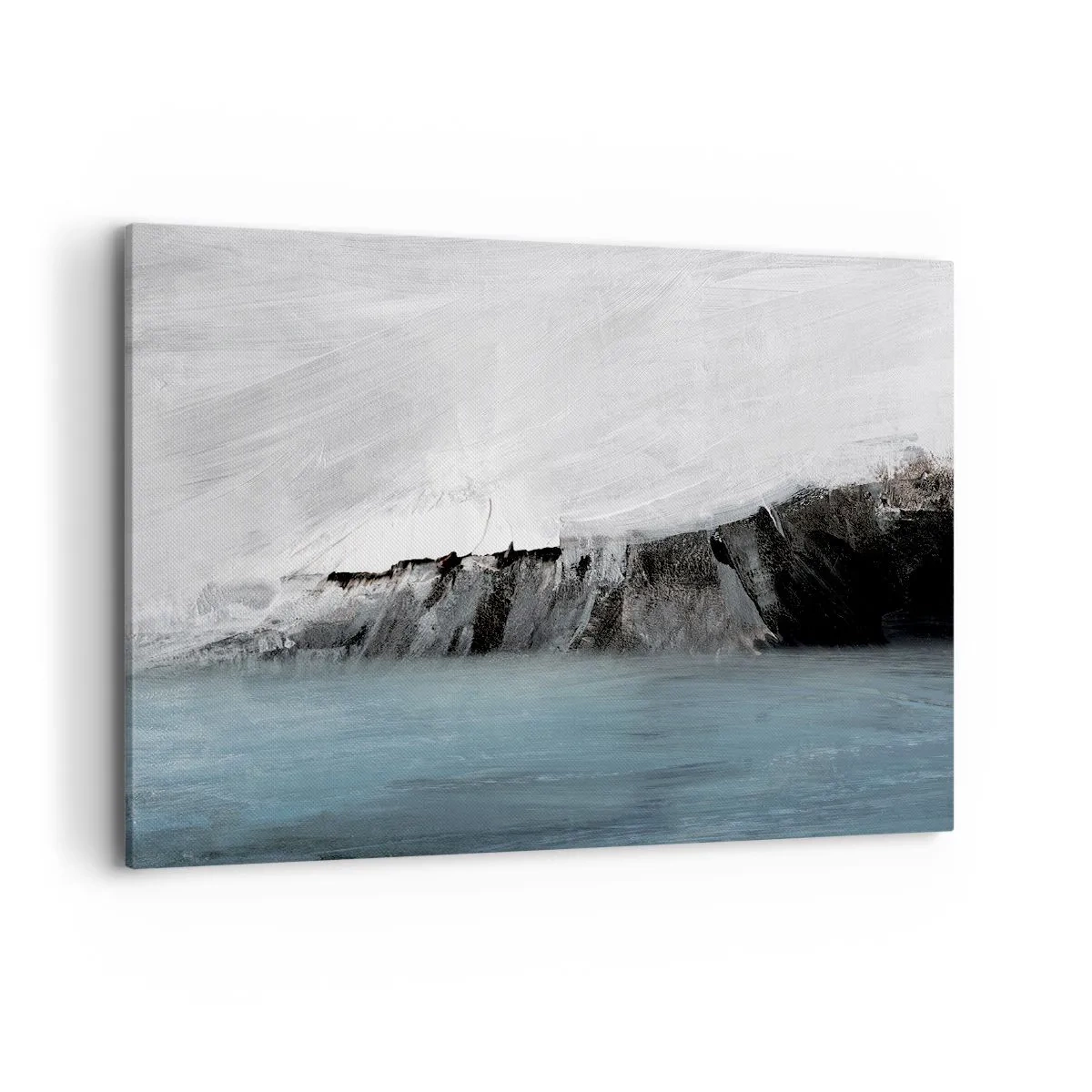 Canvas picture - Water-Earth: Clash of Elements - 100x70 cm