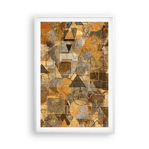 Poster in white frmae - World Caught in One Form - 61x91 cm
