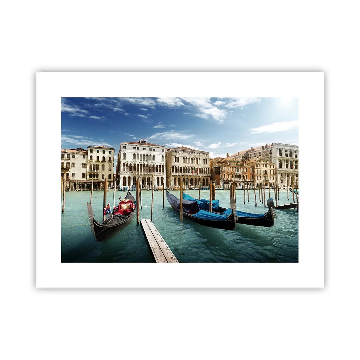 Poster - Palaces in Blue - 40x30 cm