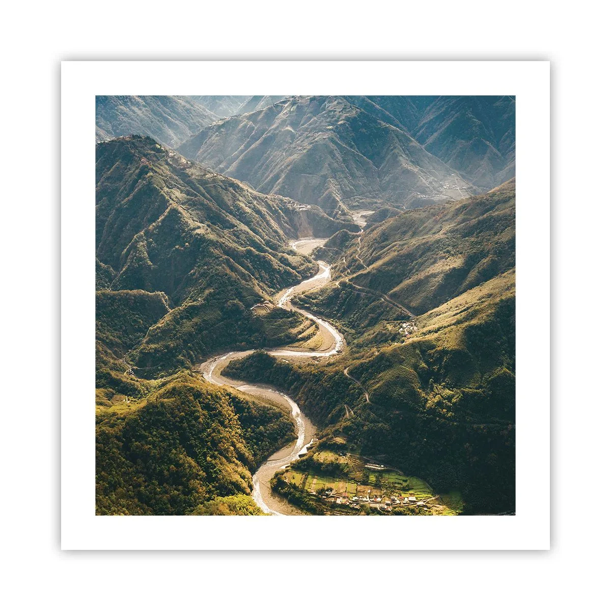 Poster - Straight from the Heart of the Mountains - 50x50 cm