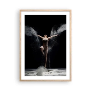 Poster in light oak frame - Elves Exist - 50x70 cm