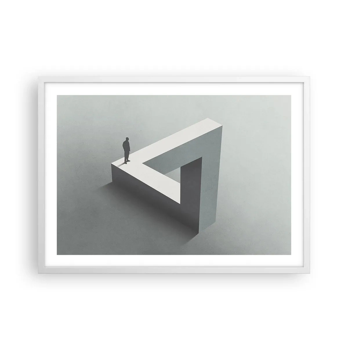 Poster in white frmae - And Yet It Is Possible - 70x50 cm