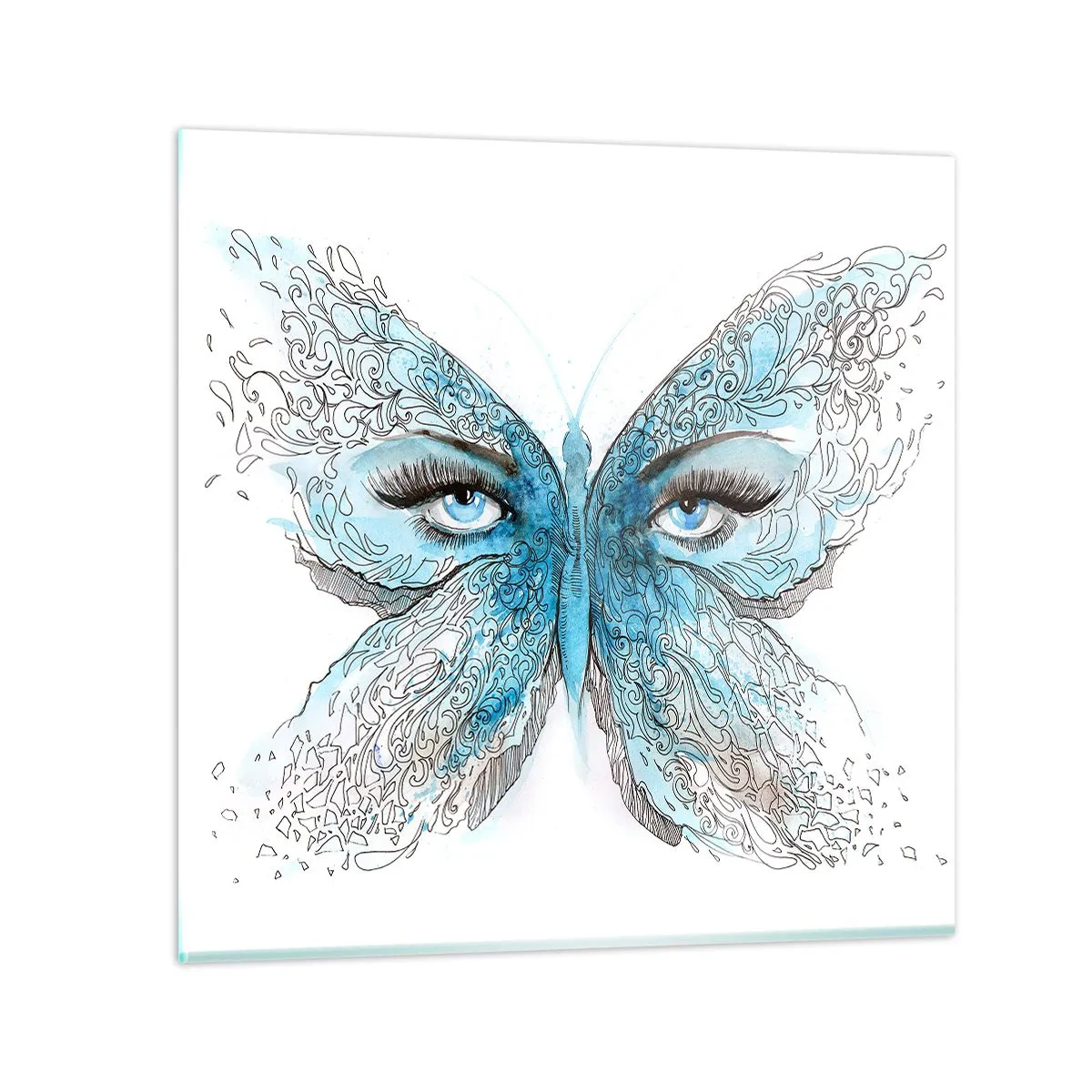 Glass picture - Eros Praying Mantis - 30x30 cm