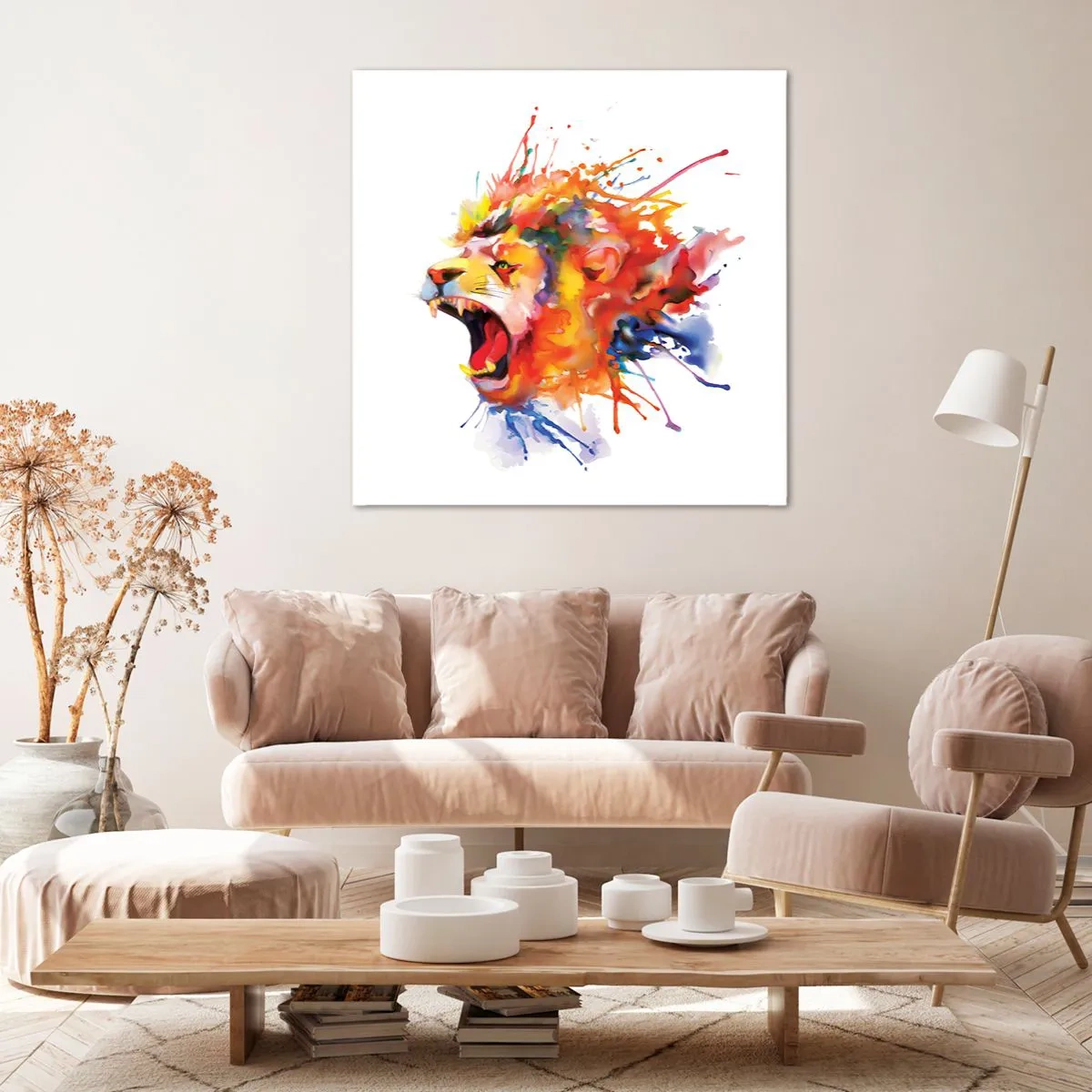 Canvas picture - Explosion of Wrath - 50x50 cm