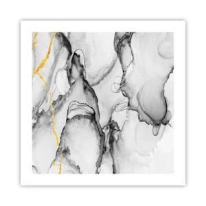 Poster - Composition with a Golden Motif - 50x50 cm