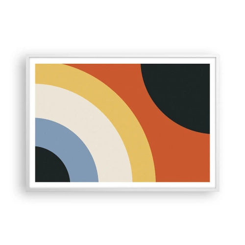 Poster in white frmae - Towards Each Other - 100x70 cm