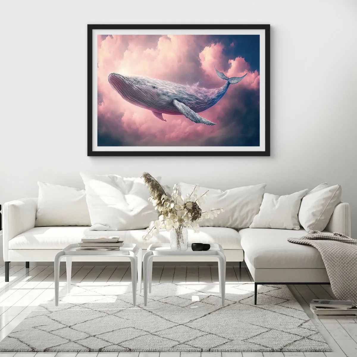 Poster in black frame - Rub Your Eyes - 40x30 cm