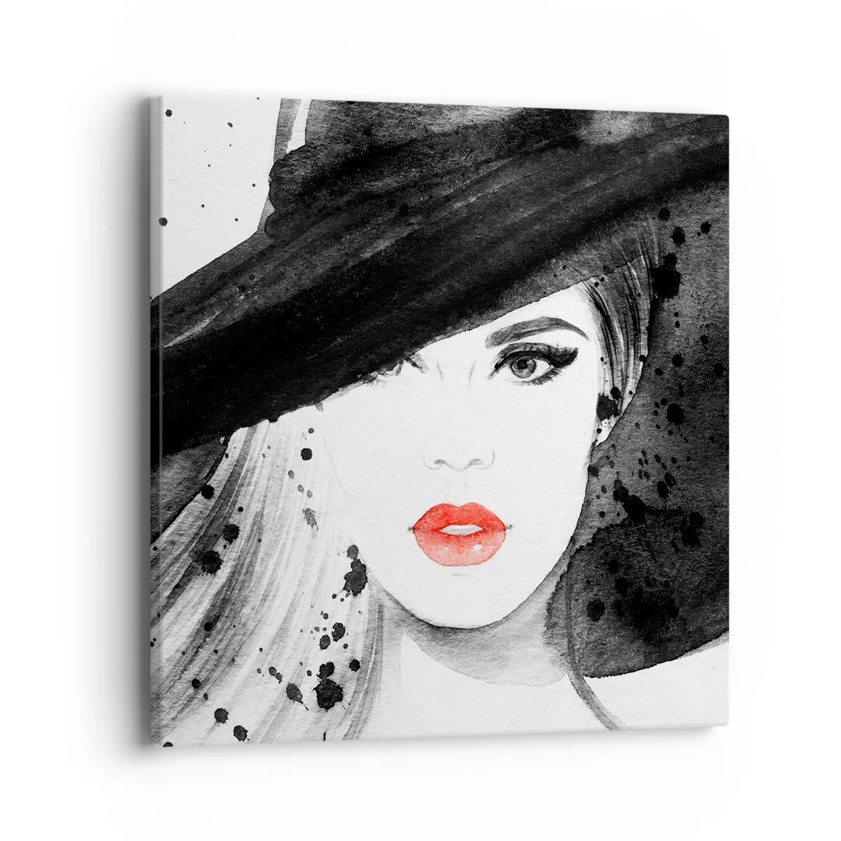 Canvas picture - Lady in Black - 40x40 cm