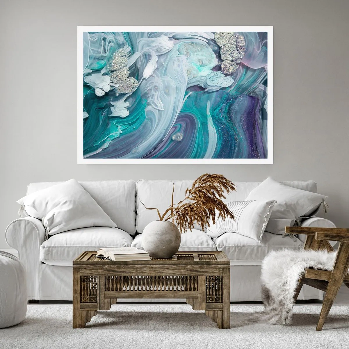 Poster - Currents of Blue - 50x40 cm