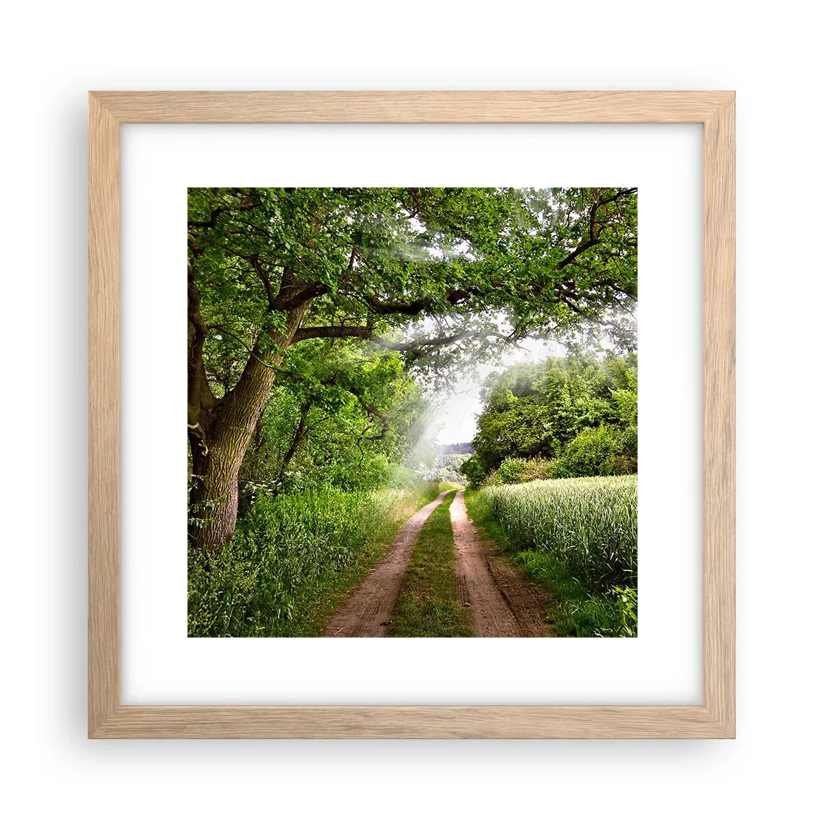 Poster in light oak frame - Et in Arcadia Ego - 30x30 cm