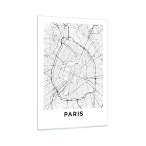 Glass picture - Flower of Paris - 70x100 cm
