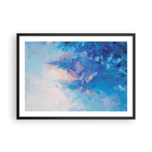 Poster in black frame - Winter Abstract - 70x50 cm