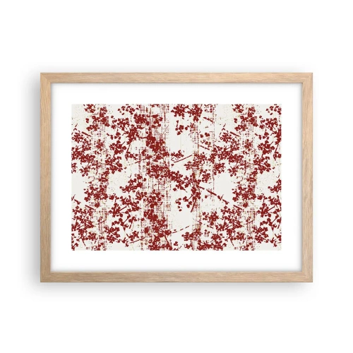 Poster in light oak frame - Like Old-fashioned Percale - 40x30 cm