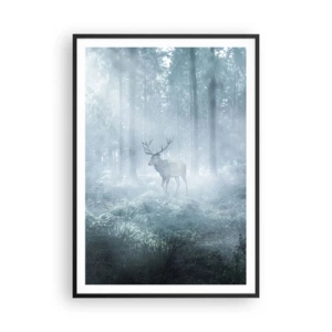 Poster in black frame - Morning Round of the Estate - 70x100 cm