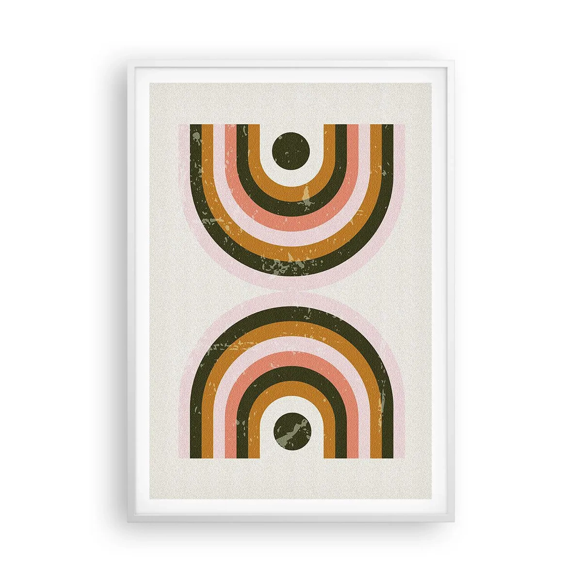 Poster in white frmae - Twin Abstract - 70x100 cm