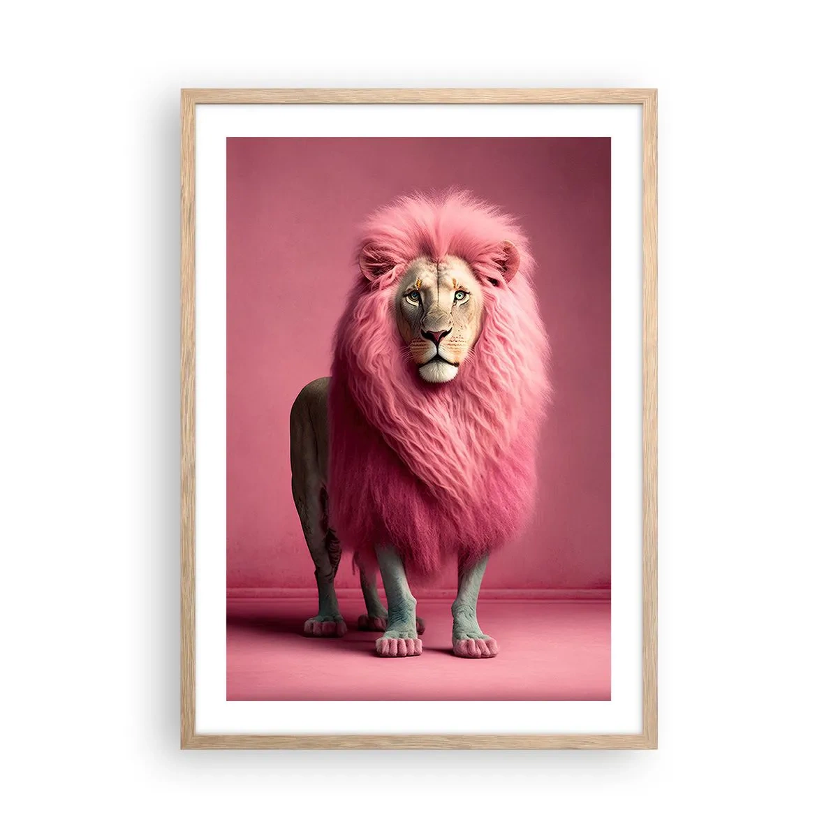 Poster in light oak frame - And You're Not Scared Anymore - 50x70 cm