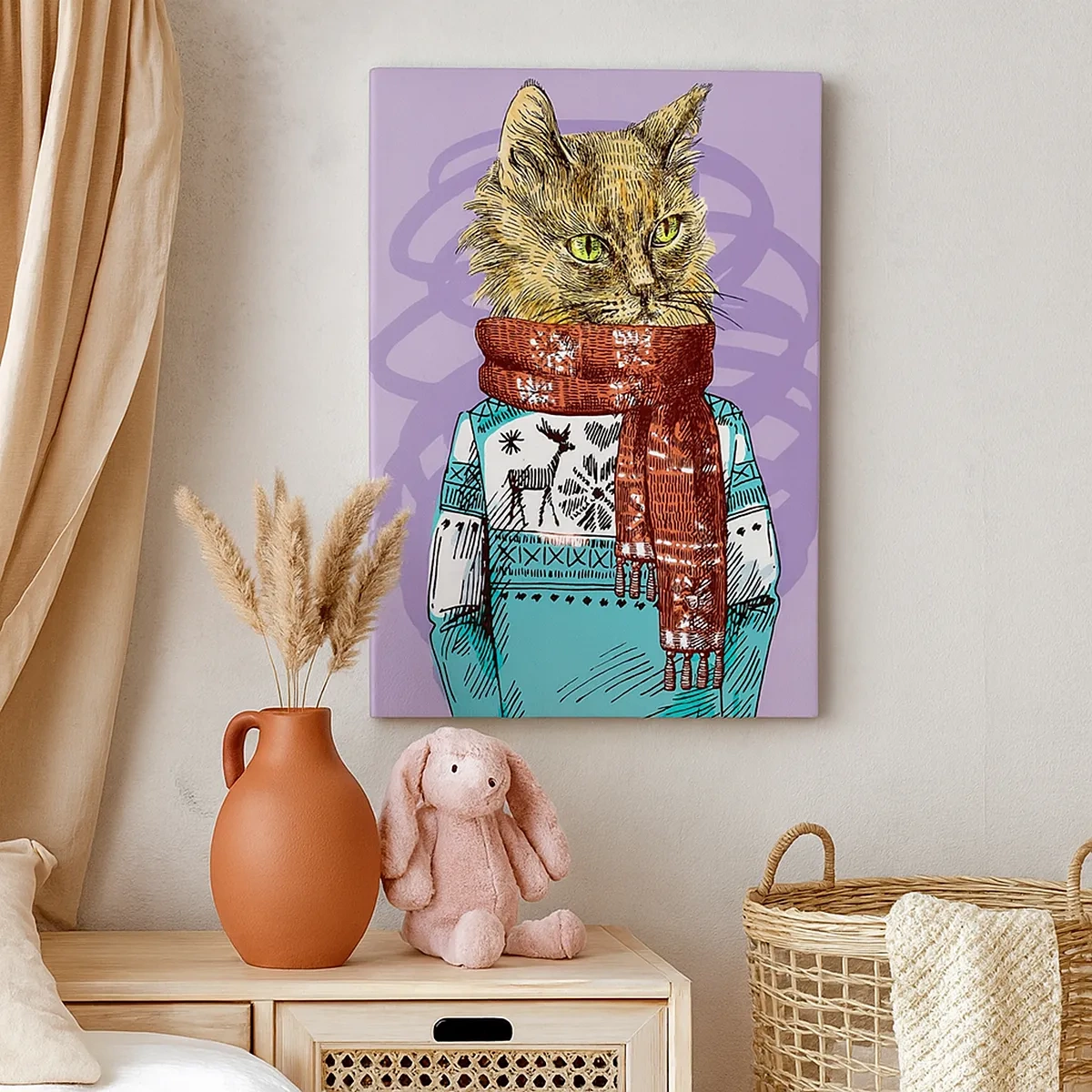 Canvas picture - Cat Not Only in Boots - 50x70 cm
